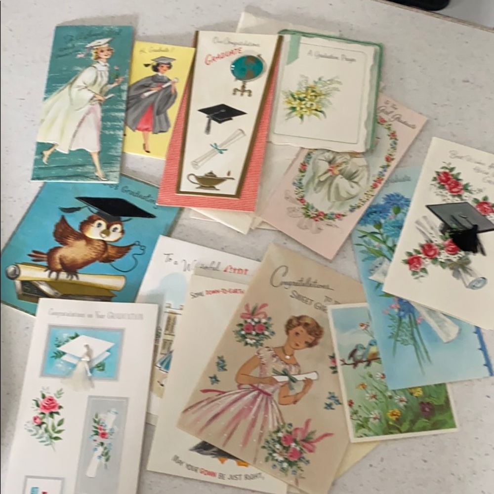 Vintage graduation cards with envelopes 1959 14